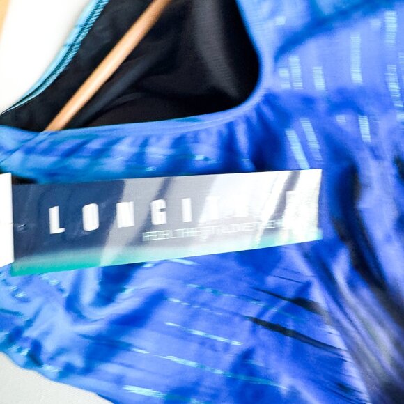 Longitude Vintage Multi Blue One Piece Swimsuit 12 - Picture 6 of 7